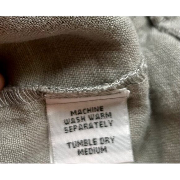 Cut Loose Spring Summer Linen Lounge Pants Gray Wide Leg Sz Medium - Picture 8 of 9